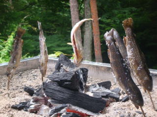 川魚の塩焼き